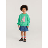 Bobo Choses Green Long Puff Collegegenser