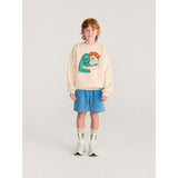 Bobo Choses Beige Hug Hairy Monster Collegegenser