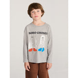 Bobo Choses Heather Grey Booty Ghosts T-Shirt