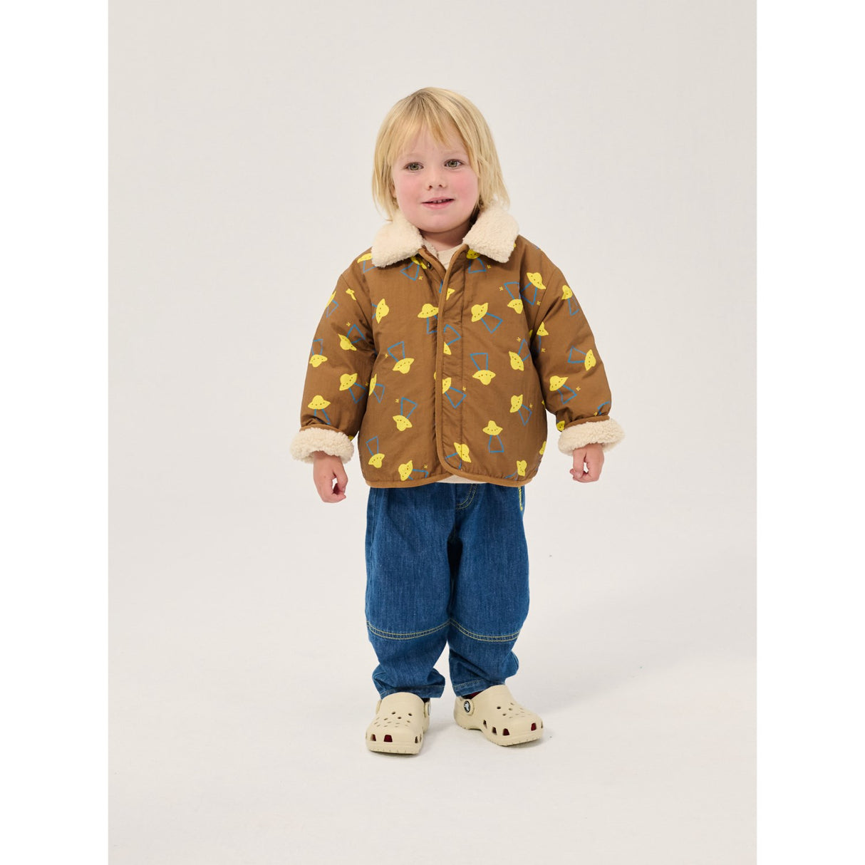 Bobo Choses Midnight Blue Taxi Saurus Tag Denim Bukser