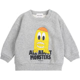 Bobo Choses Light Heather Grey Bigtooth Lemon Collegegenser