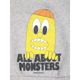Bobo Choses Light Heather Grey Bigtooth Lemon Collegegenser