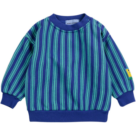 Bobo Choses Blue Booo Bo Choses Tag Stripes Collegegenser