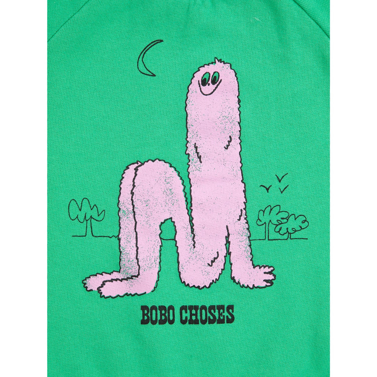 Bobo Choses Green Long Pinky Puff Collegegenser