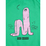 Bobo Choses Green Long Pinky Puff Collegegenser