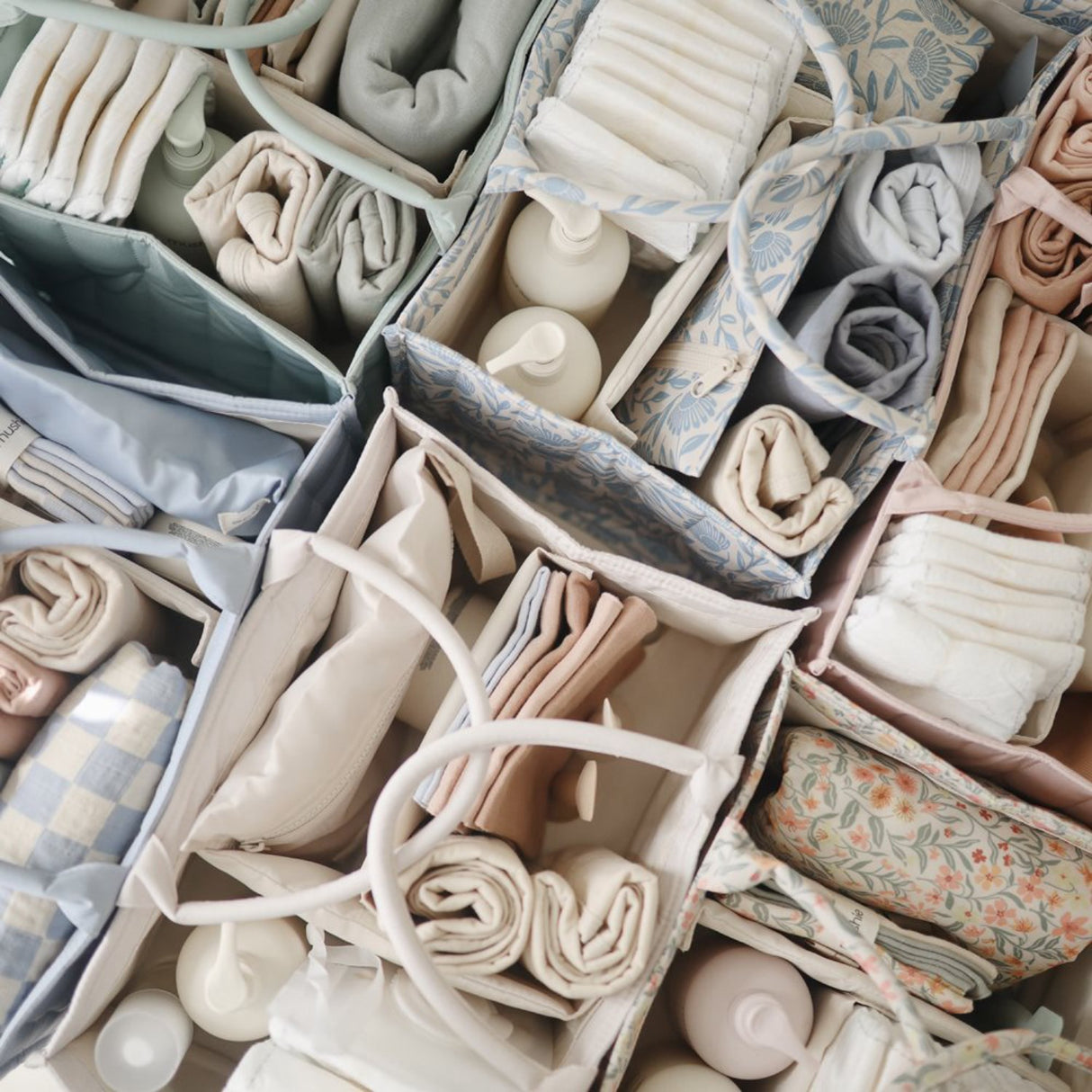 Mushie Ivory Mushie Diaper Caddy - Ivory