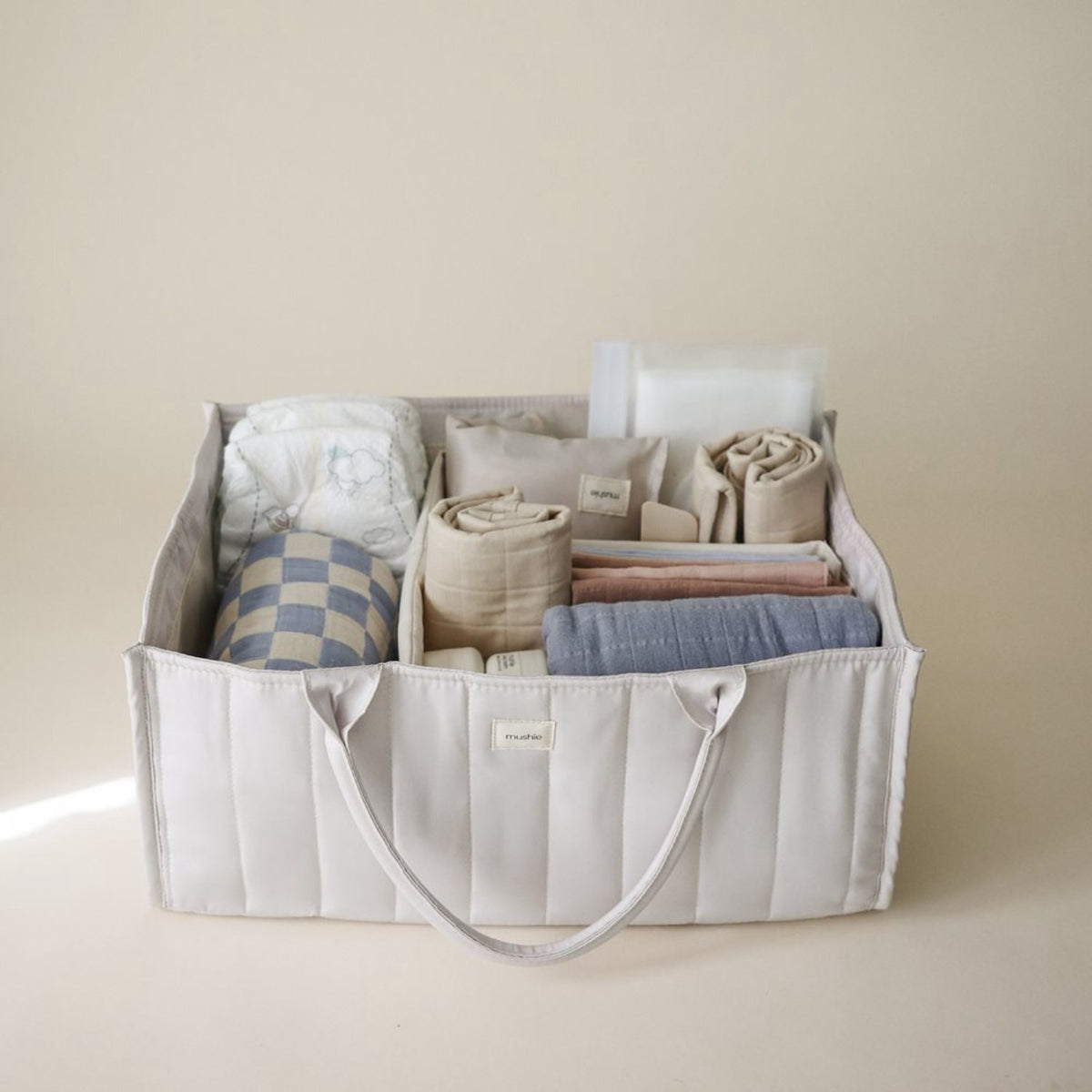 Mushie Ivory Mushie Diaper Caddy - Ivory