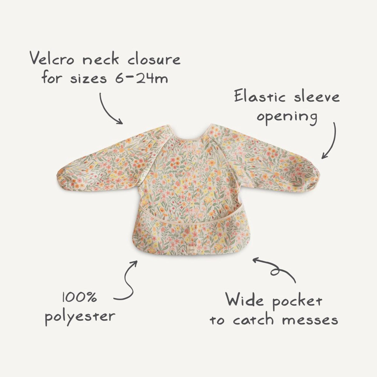 Mushie Space Mushie Long Sleeve Smekke - Space