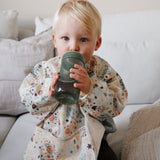 Mushie Space Mushie Long Sleeve Smekke - Space