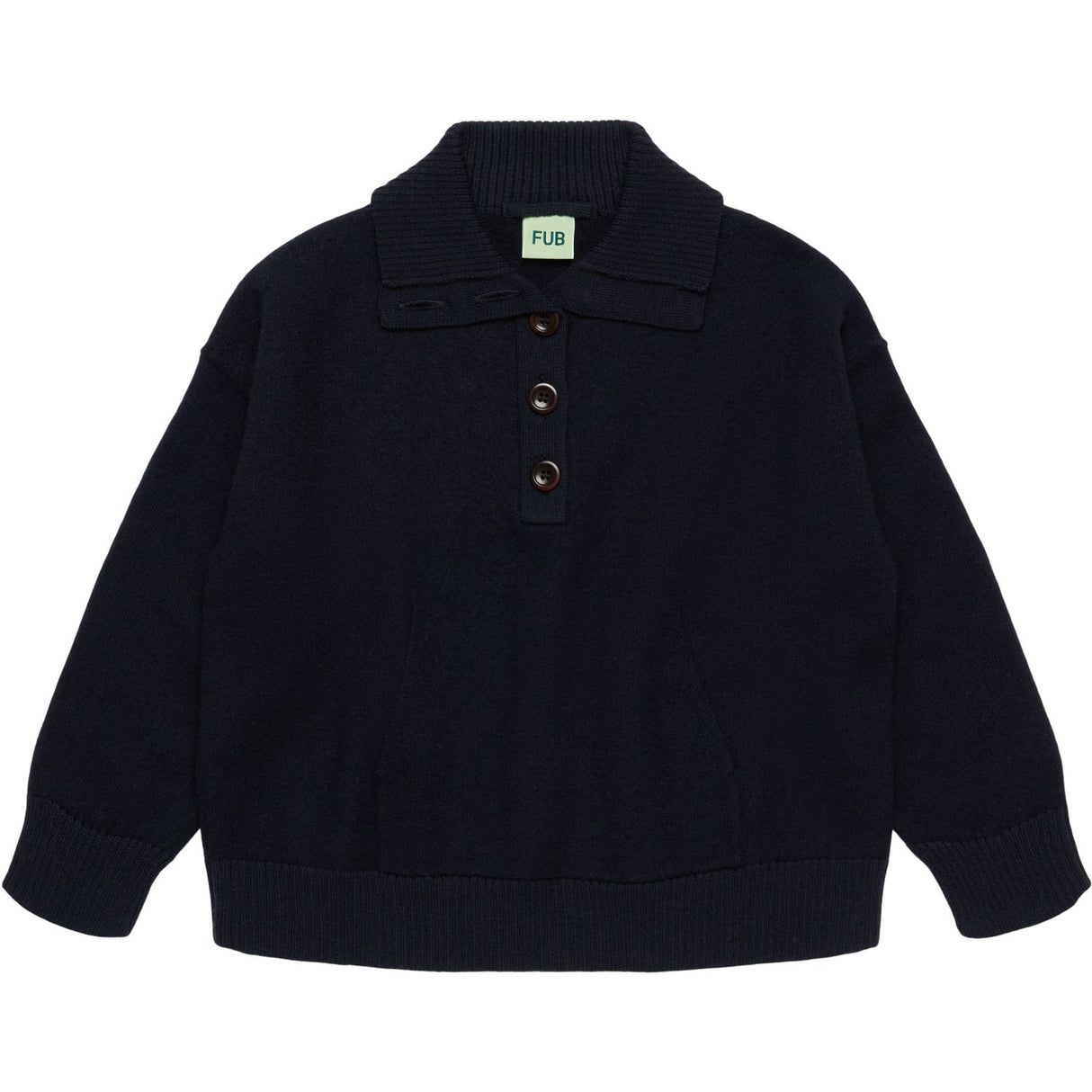 FUB Dark Navy Felted Anorak