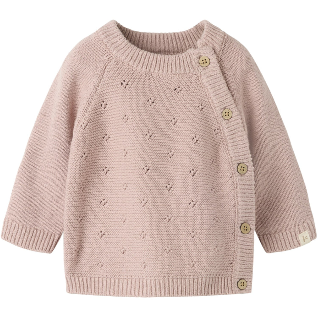 Lil'Atelier Adobe Rose Nbnlaguna Ls Omslags Strikk Lil