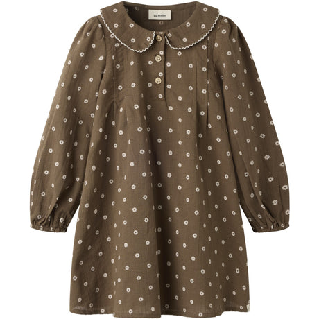 Lil'Atelier Teak Nmfhulla Ls Loose Kjole Lil