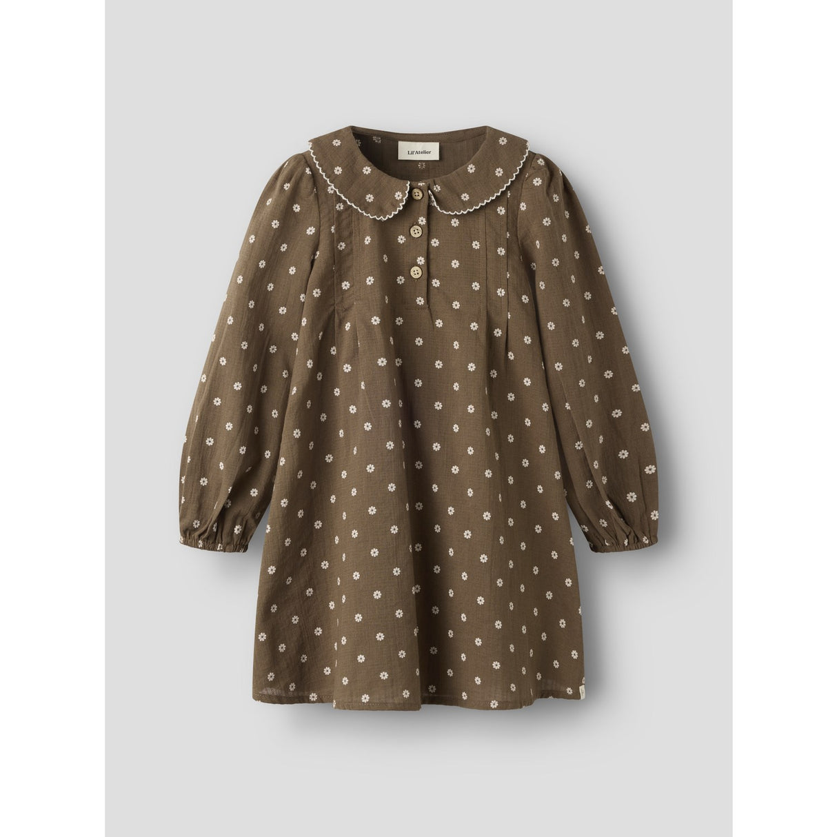 Lil'Atelier Teak Nmfhulla Ls Loose Kjole Lil