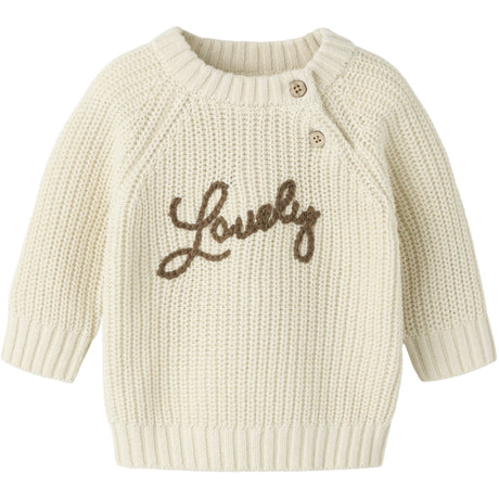 Lil'Atelier Turtledove Lovely Nbfemlen Emb Ls Strikk Lil