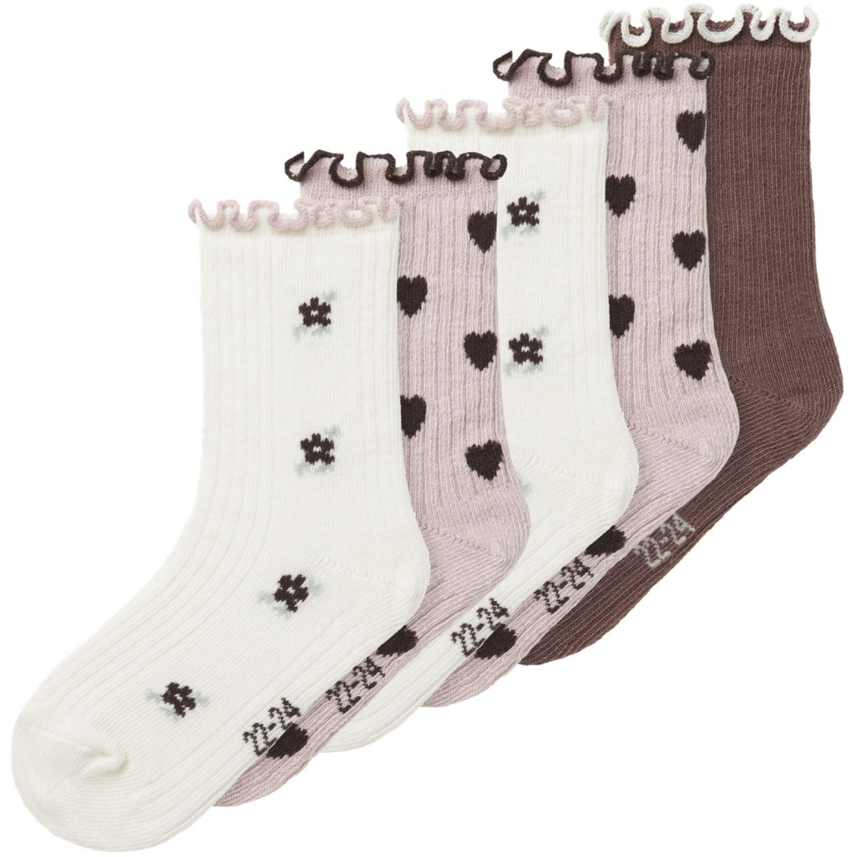 Name It Peppercorn Nmfnetti 5-Pack Strømper