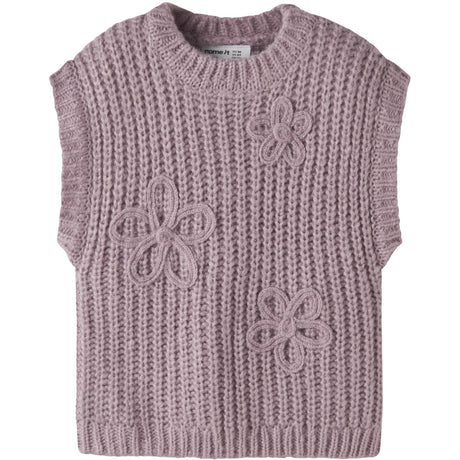 Name It Mauve Shadows Nmfrina Strikk Vest