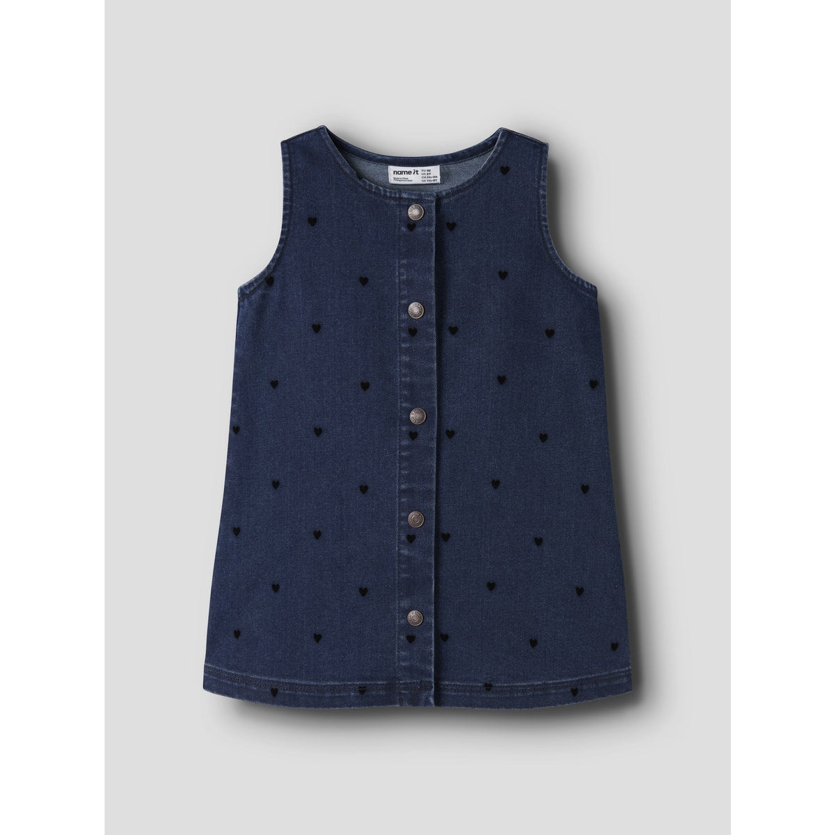 Name It Dark Blue Denim Nmfclara Sl Dnm Kjole 4780-Qk