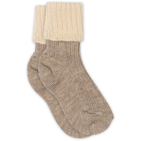 Mp Danmark Light Brown Melange Aries Strømper