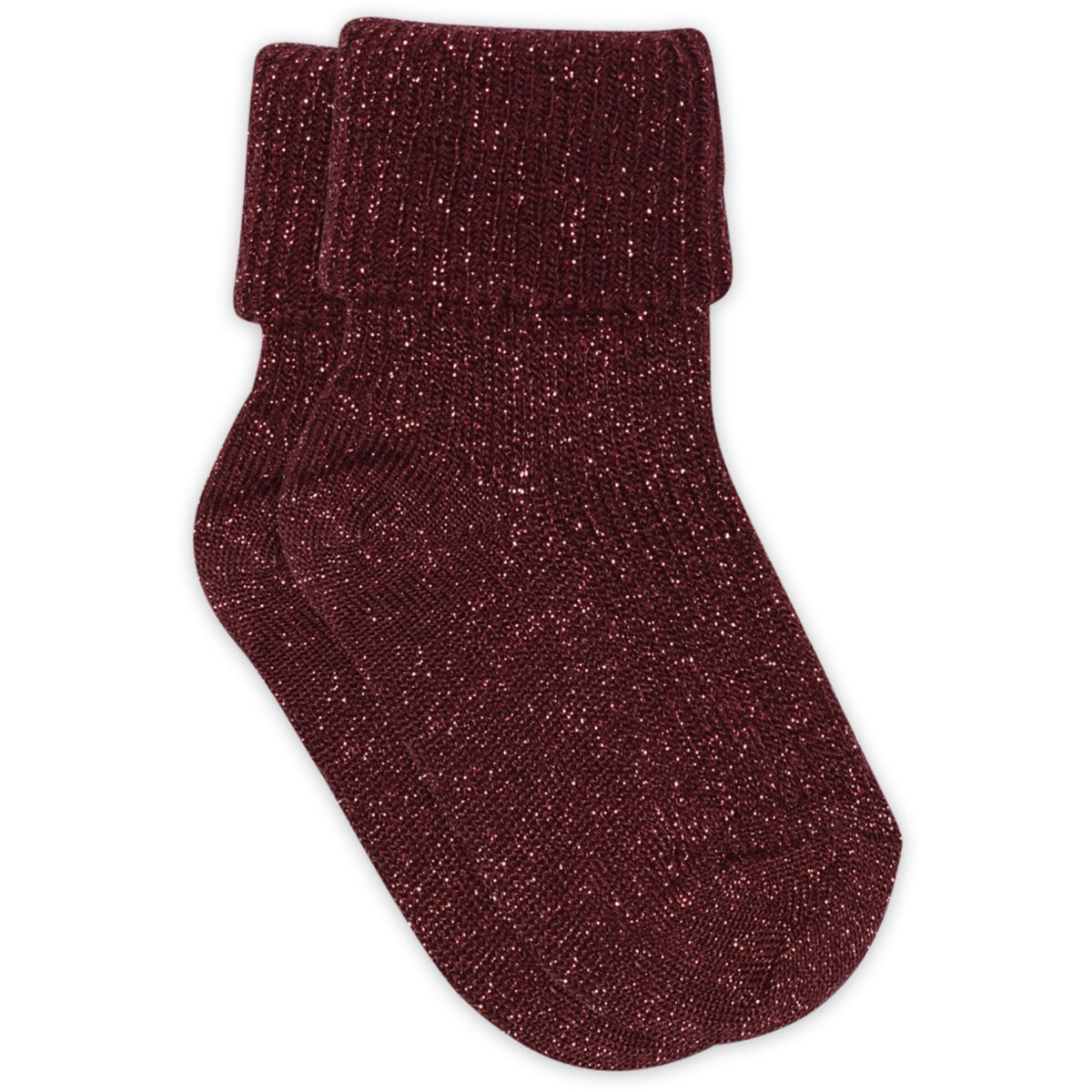 Mp Danmark Wine Red Iris Glitter Strømper