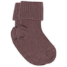 Mp Danmark Rose Taupe Ull Rib Baby Strømper