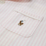 Polo Ralph Lauren Bath Pink/White Striped Oxford Oxford Bd Pant Sleep Sett C