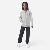 LACOSTE Argent Chine Heather Core Fleece Full Zip Hoodi