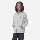 LACOSTE Argent Chine Heather Core Fleece Full Zip Hoodi