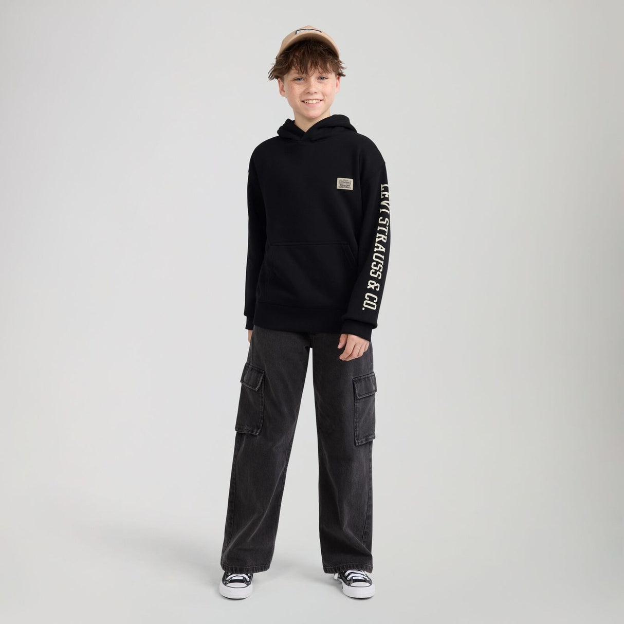 Levi's Jet Black Sleeve Hit Hettegenser