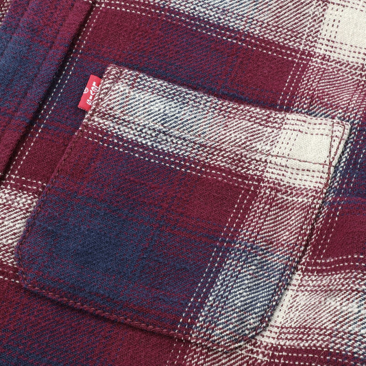 Levi's Tawny Port Shadow Plaid Skjorte
