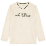 Les Deux Kids Ivory Mesh Ls T-Shirt Kids