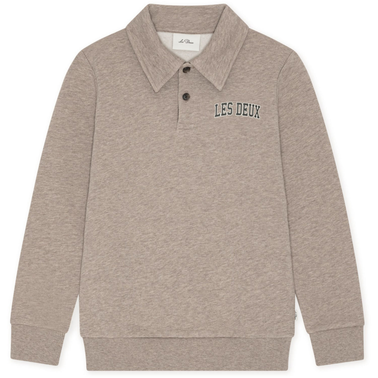Les Deux Kids Dark Sand Melange College Rugby Polo Collegegenser Kids
