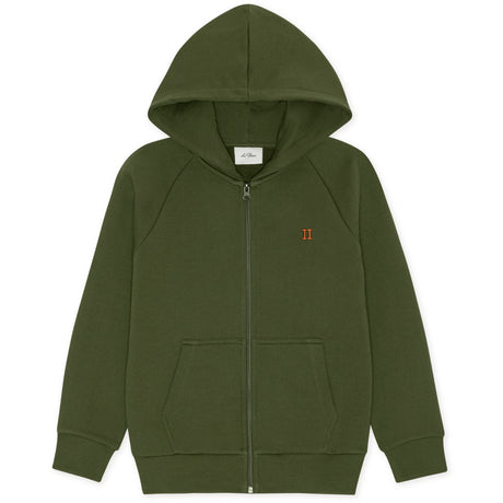 Les Deux Kids Rifle Green Core Contrast Glidelås Hettegenser Kids