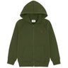 Les Deux Kids Rifle Green Core Contrast Glidelås Hettegenser Kids