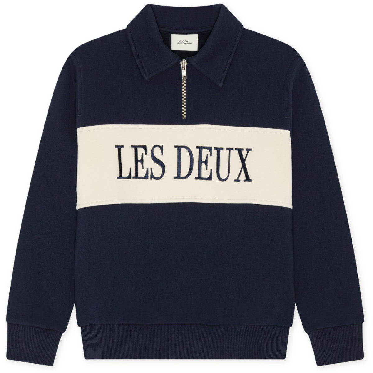 Les Deux Kids Dark Navy Glidelås Rugby Collegegenser Kids