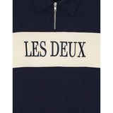Les Deux Kids Dark Navy Glidelås Rugby Collegegenser Kids