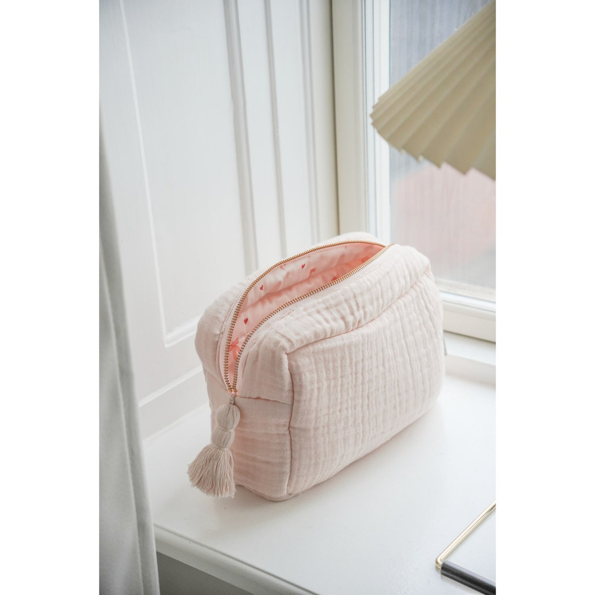 Cam Cam Copenhagen Shell Bows Muslin Toiletry Veske