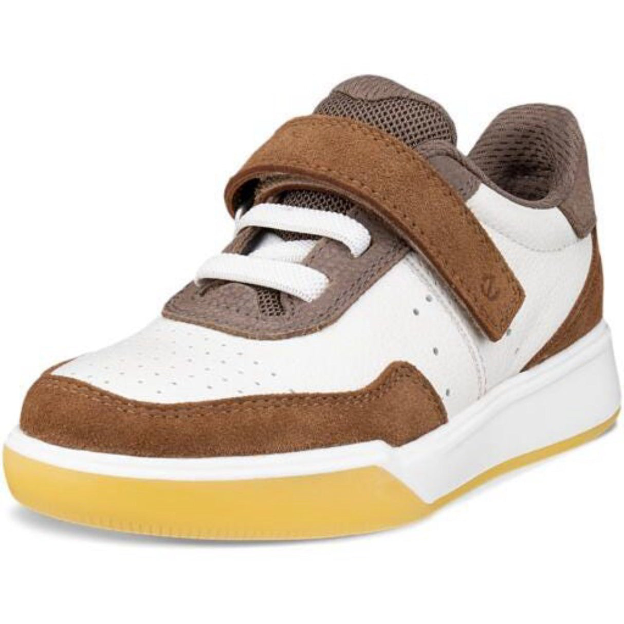 Ecco Camel/White/Marron Street Court K Lær