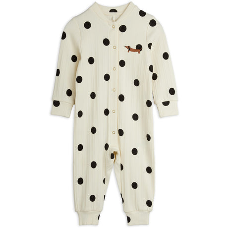 Mini Rodini Off-White Dots AOP Dog Buksedrakt
