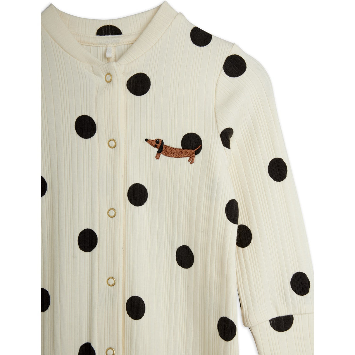 Mini Rodini Off-White Dots AOP Dog Buksedrakt