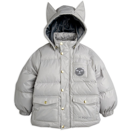 Mini Rodini Grey Kat Ears Heavy Puffer