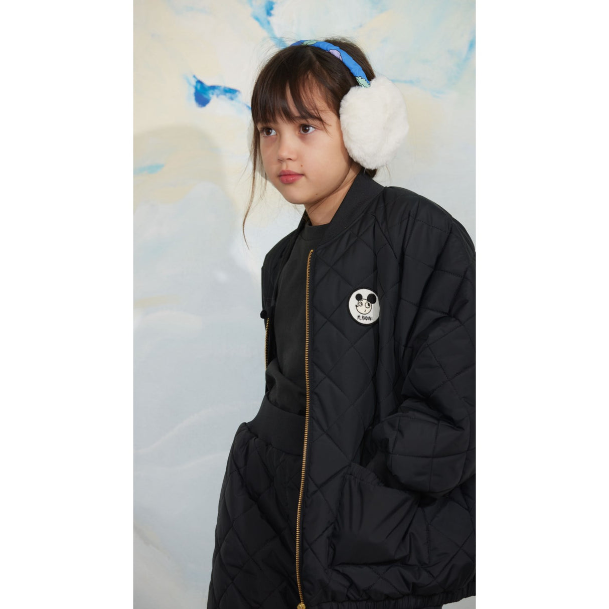 Mini Rodini Black Ritzratz Patch Vattert Puffer