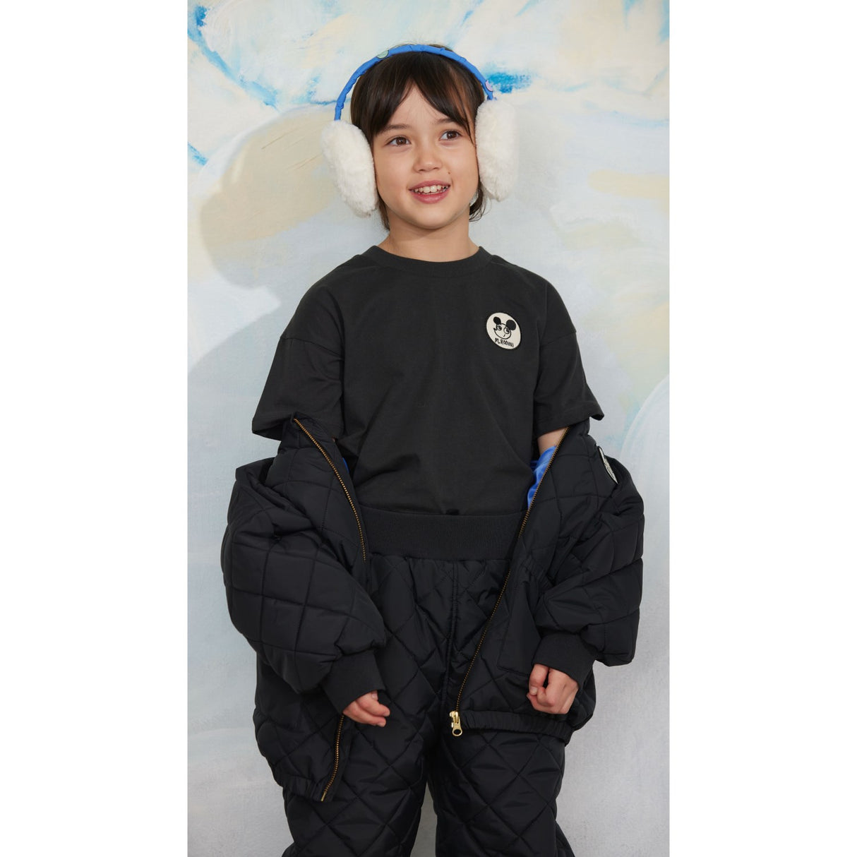 Mini Rodini Black Ritzratz Patch Vattert Puffer