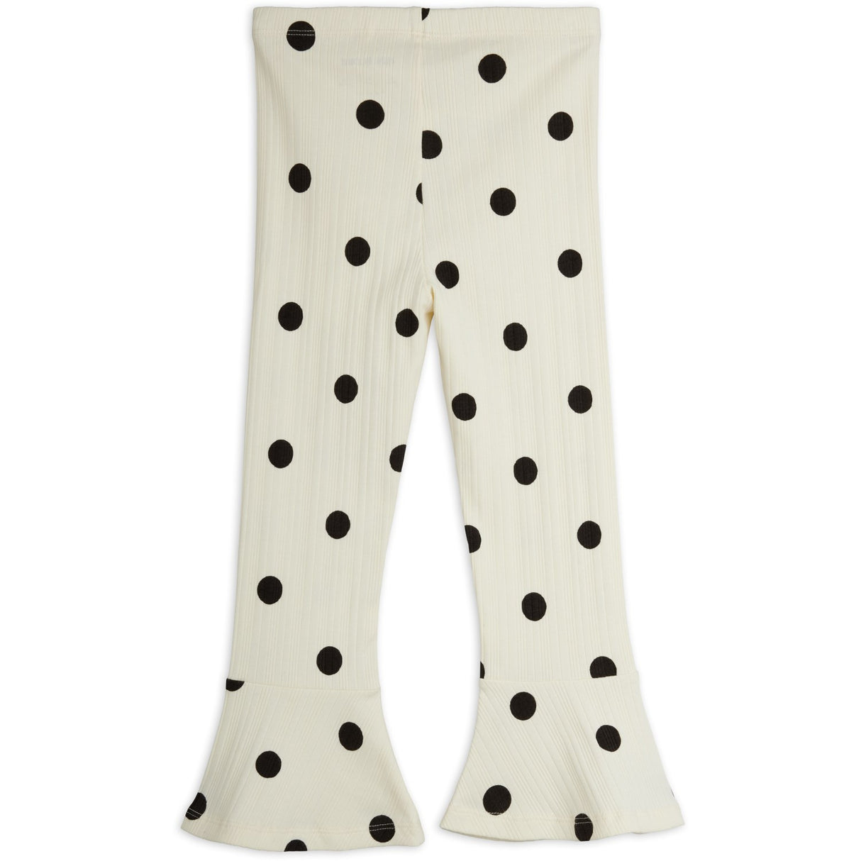 Mini Rodini Off-White Dots AOP Dog Flared Trousers