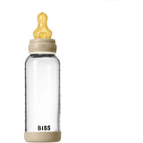Bibs Vanilla GLOW Glass Baby Flaske Round Latex 1-Pack 240 Ml Medium Flow