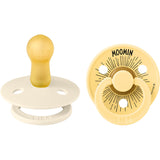 Bibs Ivory / Pale Butter X Moomins Smokk Colour Moomintroll 2-Pakning Latex