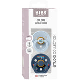 Bibs Baby Blue / Steel Blue Smokk Colour Holiday Train 2-Pakning Latex