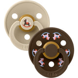 Bibs Vanilla / Mocha Smokk Colour Holiday Horse 2-Pakning Latex