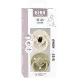 Bibs Ivory / Khaki X Moomins Smokk De Lux Stinky 2-Pakning Silikon