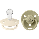 Bibs Ivory / Khaki X Moomins Smokk De Lux Stinky 2-Pakning Silikon