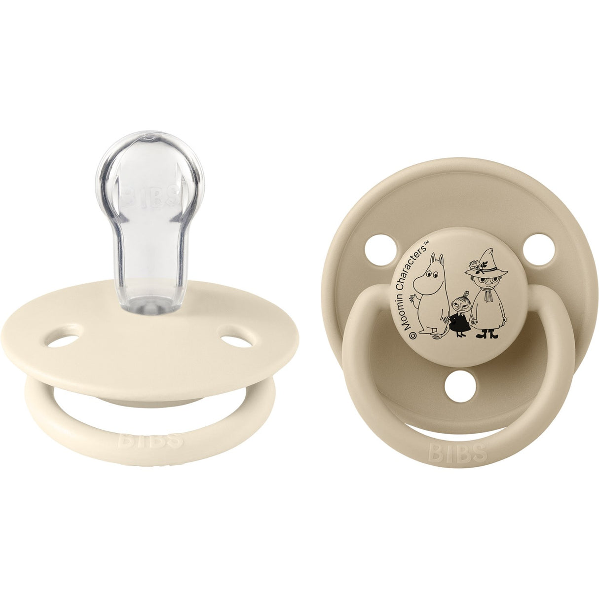 Bibs Ivory / Vanilla X Moomins Smokk De Lux Little My 2-Pakning Silikon